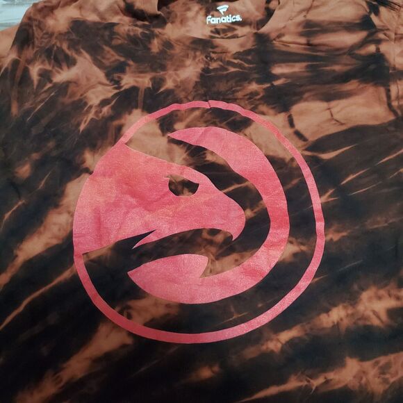 NBA Atlanta Hawks Tye Dye Shirt Mens Size Medium Hand Dyed - Picture 2 of 3